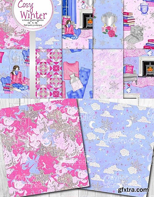 CM - Cosy winter seamless patterns 2075520