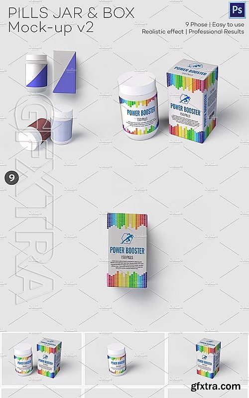 CM - Pills Jar Box Mock-up v2 2124913