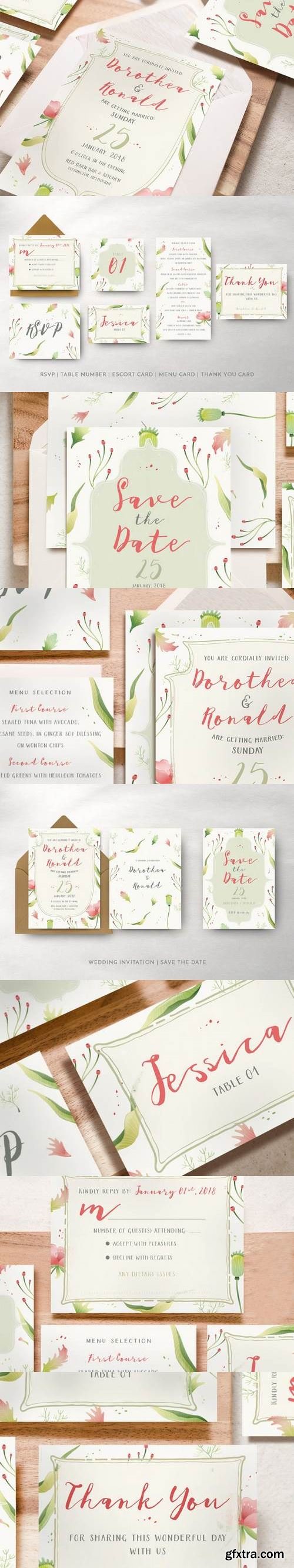 Foliage Illustration Wedding Package