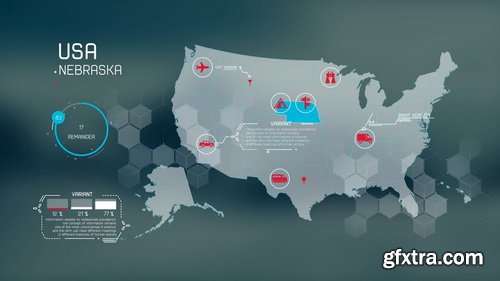 Videohive - infographic and map constructo - 21055529