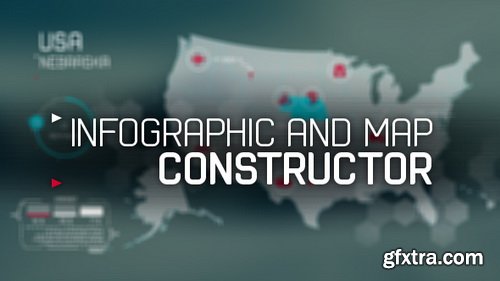 Videohive - infographic and map constructo - 21055529