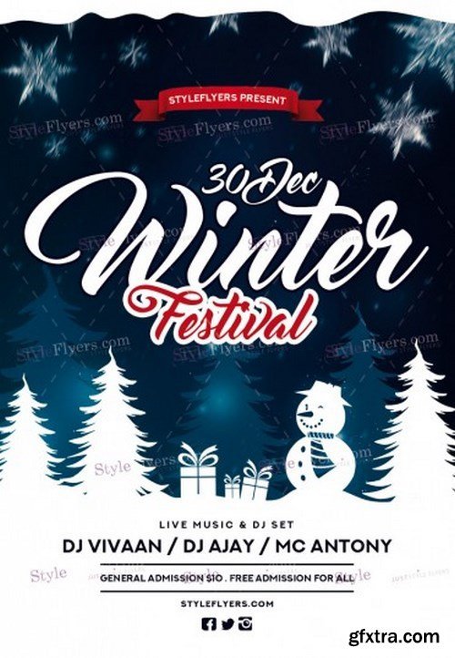 Winter Fest PSD Flyer Template