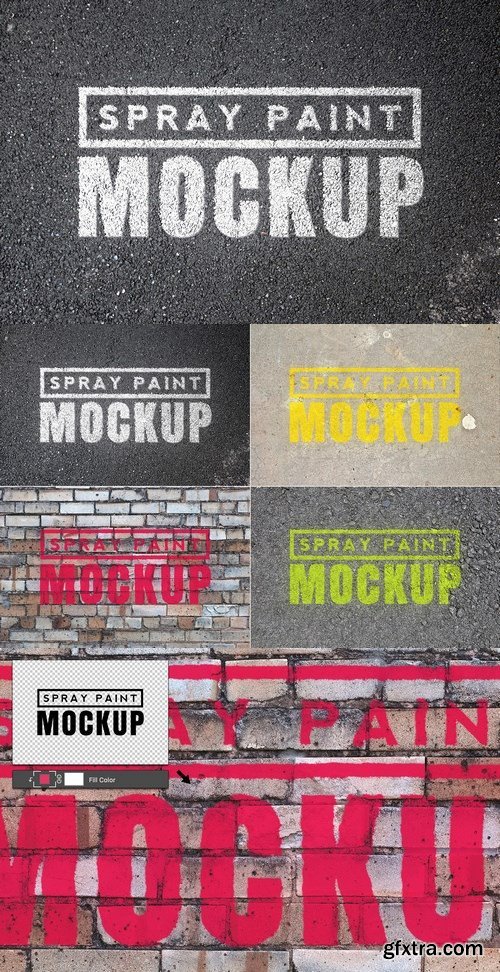 Medialoot - Spray Paint Mockups - Vol 1