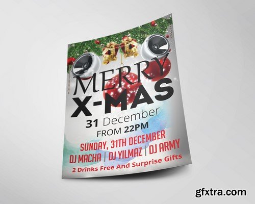 CM - Christmas Party Flyer Template Vol6 2116427