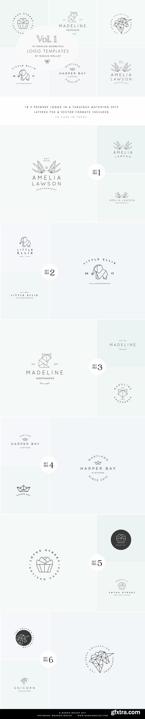 CM - Feminine Geometric Logo Bundle Vol 1 2106662