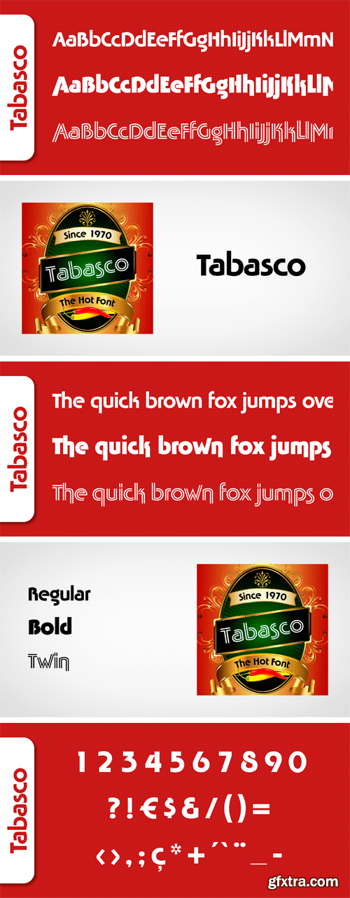 Tabasco Font Family