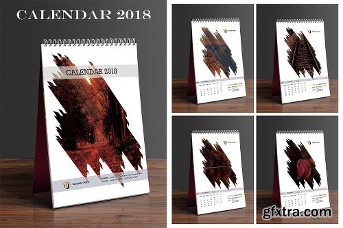 CreativeMarket Desk Calendar 2018 2106531