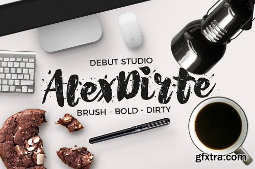 CreativeMarket AlexDirte Brush Font 1908736