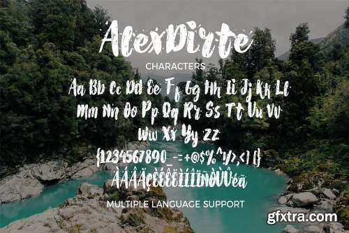 CreativeMarket AlexDirte Brush Font 1908736