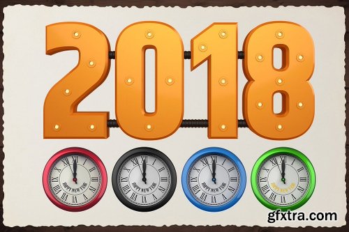 CreativeMarket New Year 3D PNG Items Pack 2088417