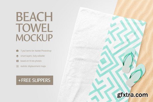 CM - Beach Towel Mockup 2117073