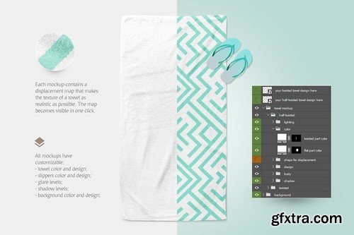 CM - Beach Towel Mockup 2117073