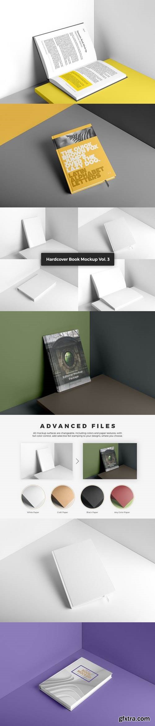 Hardcover Book Mockup Vol. 3