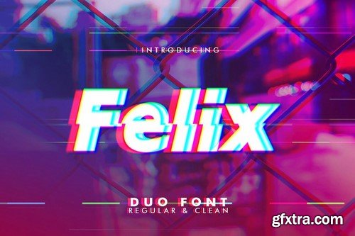 CM - Felix Glitch Duo Font 2124210