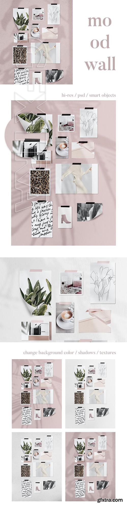 CreativeMarket - Mood Wall Mockup 2111611