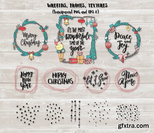 CreativeMarket Christmas and New Year Bundle 2023231