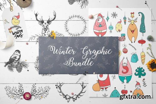 CreativeMarket Christmas and New Year Bundle 2023231