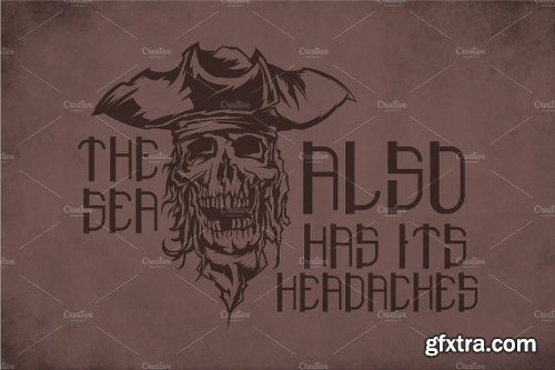 CreativeMarket Pirate Modern Label Typeface 2028578