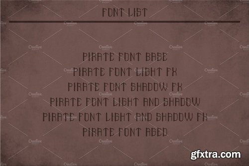 CreativeMarket Pirate Modern Label Typeface 2028578