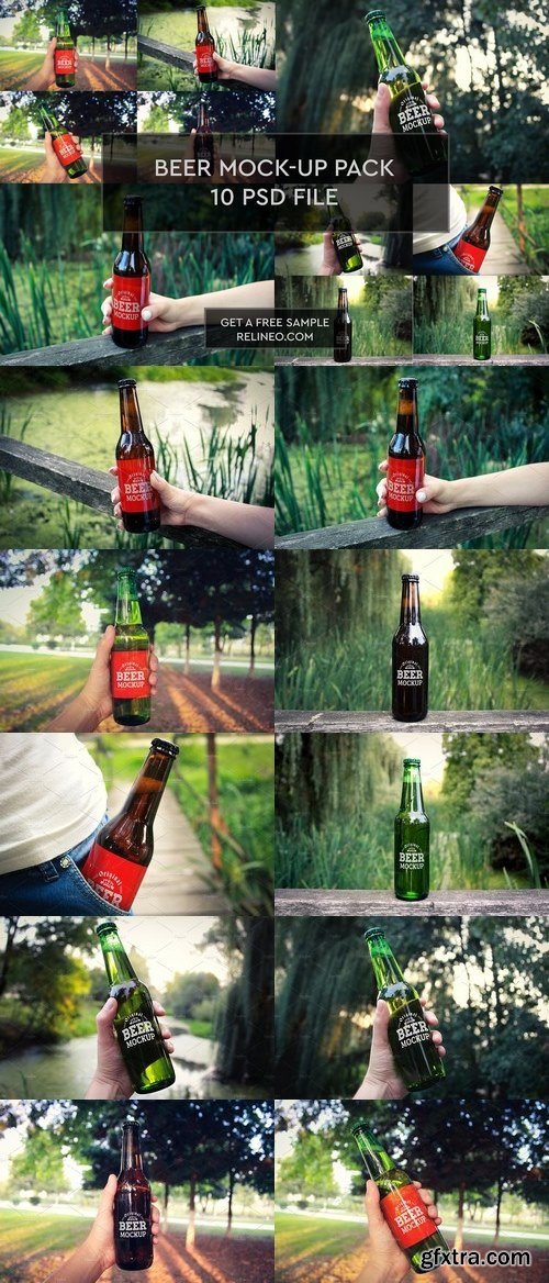 CM - Beer Bottle 10 PSD Pack 1924645