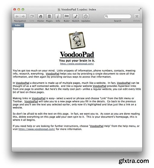 VoodooPad 5.1.6 (macOS)