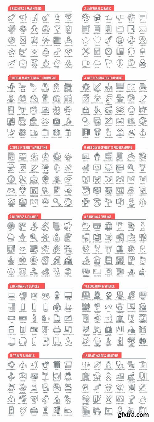 CM - Outline Icons Pack 2119231