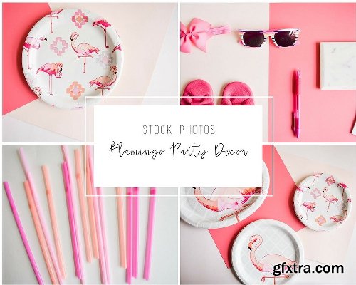 CreativeMarket Flamingo Party Photo Bundle 2027845