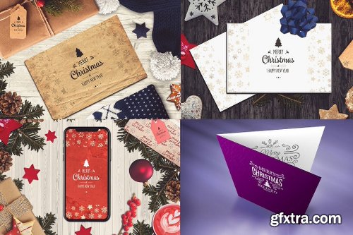 CreativeMarket 50 PSD Christmas Mock-up Mega Bundle 2027448