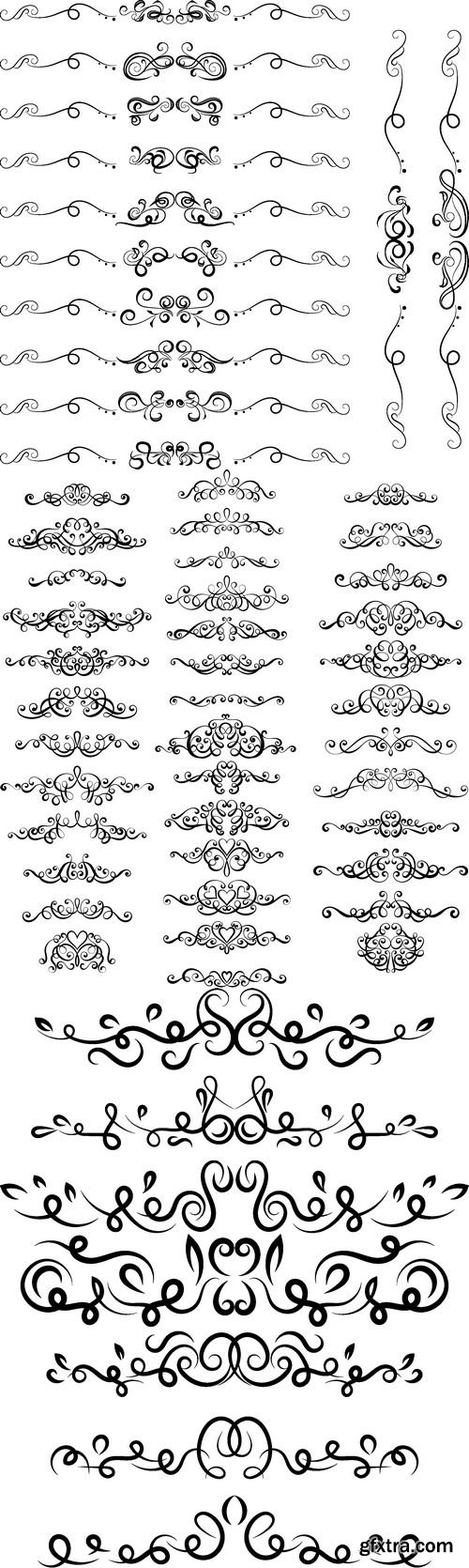 Vectors - Vintage Calligraphic Dividers 32