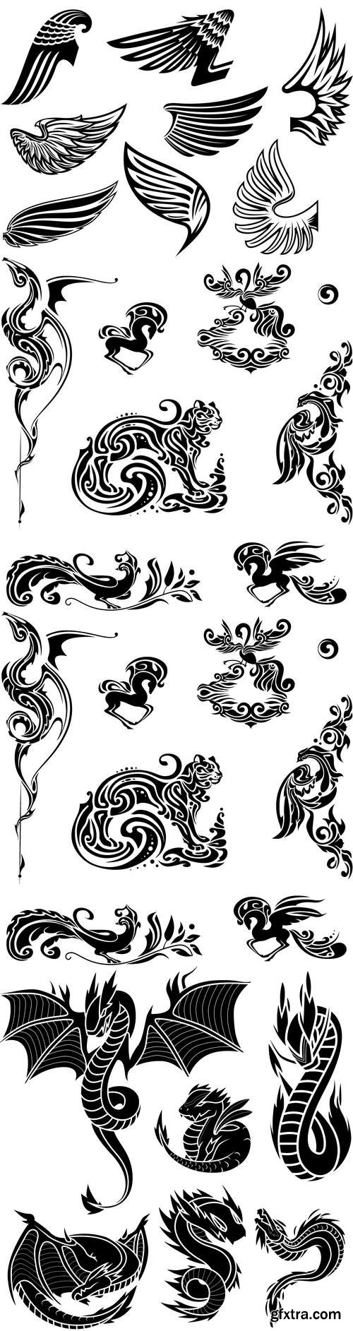 Vectors - Various Tattoo Set 17