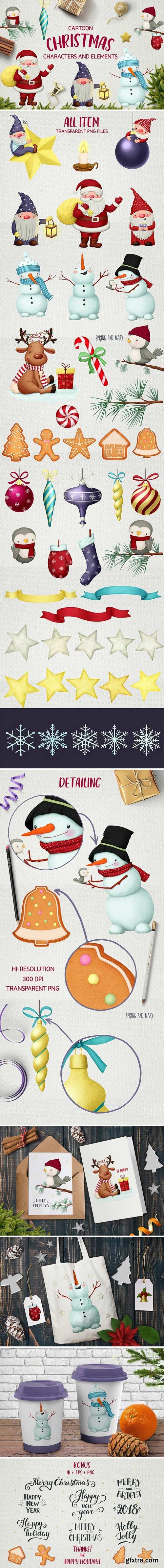 CM - Christmas cartoon characters 2072416