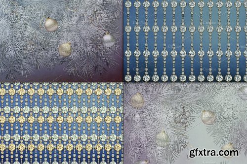 CreativeMarket Christmas night scrapbook background 2044930