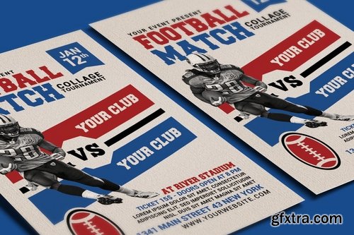 American Football Match Flyer