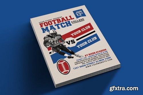 American Football Match Flyer