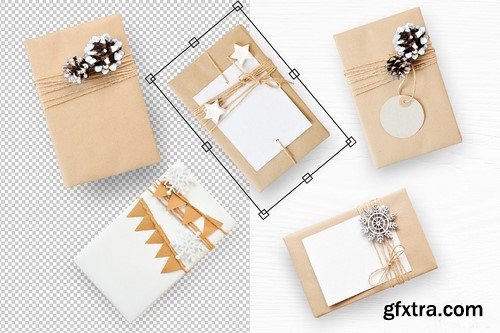 CM - Isolated Gift Christmas Mock ups 2124129