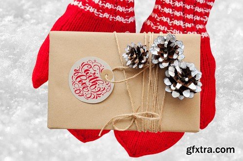 CM - Isolated Gift Christmas Mock ups 2124129