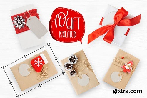 CM - Isolated Gift Christmas Mock ups 2124129