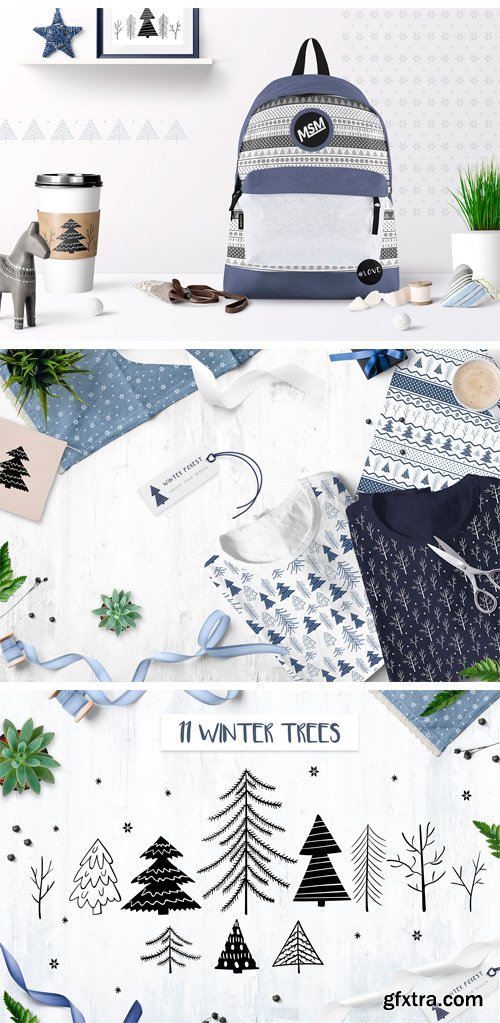 CM - Winter Forest /// Seamless Patterns 2039066