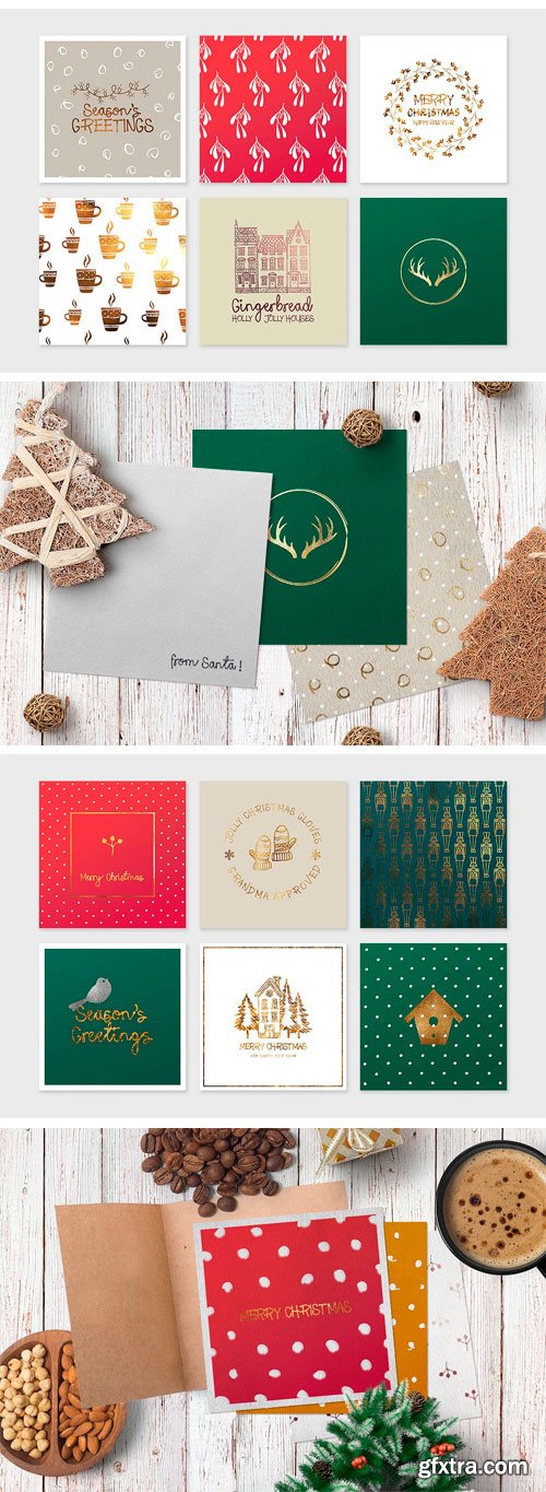 CM - Christmas Square Cards + Bonus 2053819