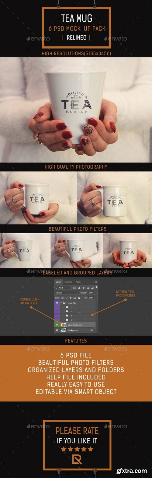 Graphicriver - Tea Mug Mock-up Pack 19298405