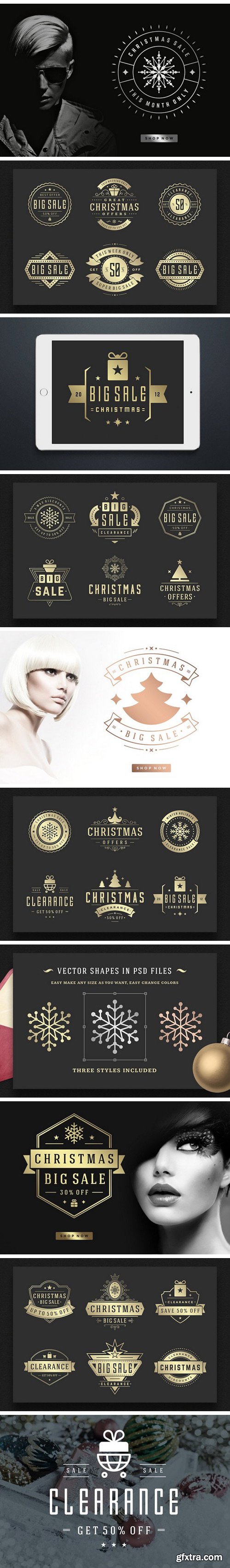 CM - 30 Christmas Sale Labels and Badges 2061616