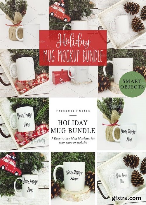 CM - Holiday Mug Mockup Photo Bundle 1978685