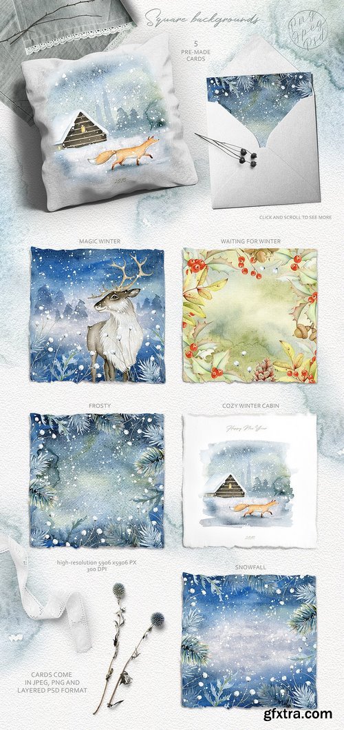 CM - Magic Winter Watercolors. SALE 2032251