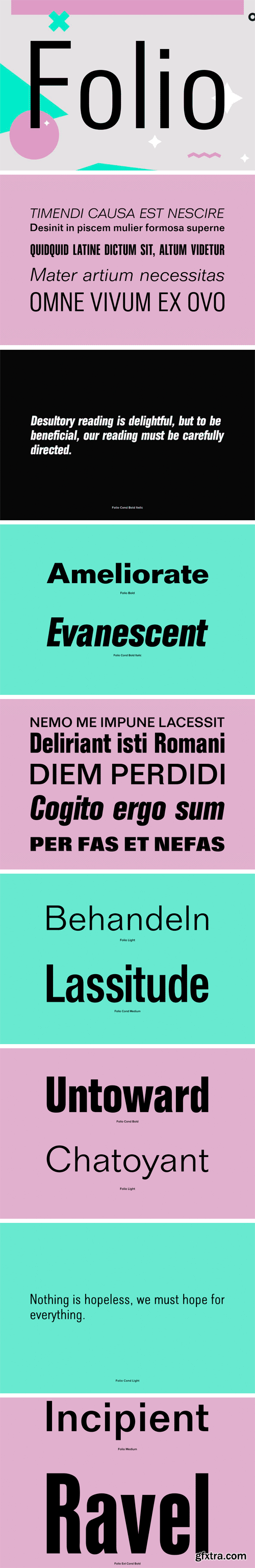 Folio Font Family [incomplete]