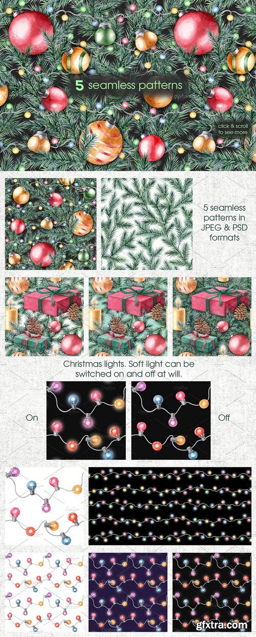 CM - Watercolor Christmas cliparts 2063867