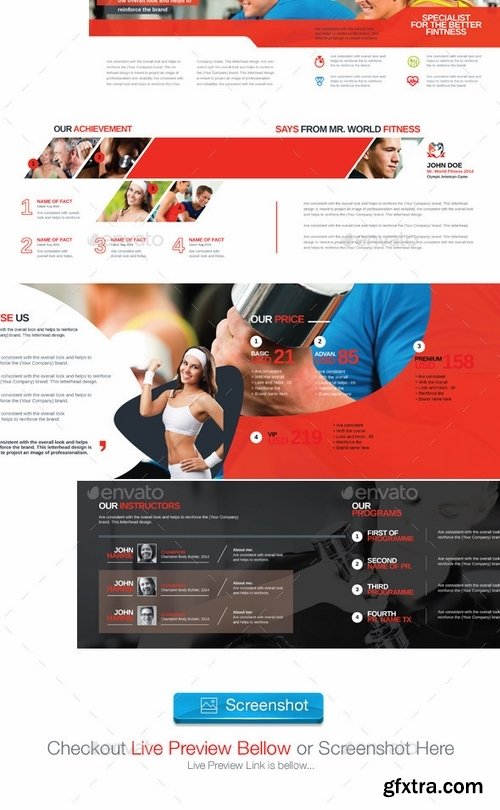 GraphicRiver - WealFit  Fitness - Gym Bifold A5 Brochure 10282368