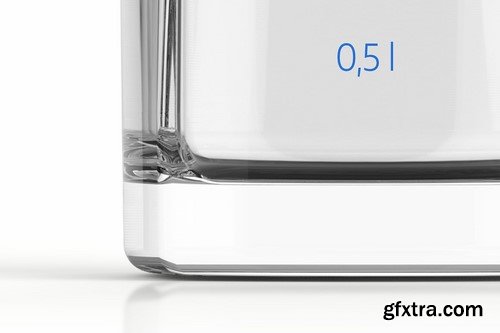 CM - Clear Glass Bottle with Gin Mockup 0 2117946