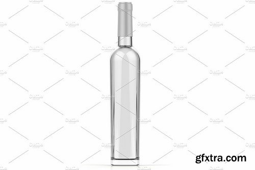 CM - Clear Glass Bottle with Gin Mockup 0 2117946