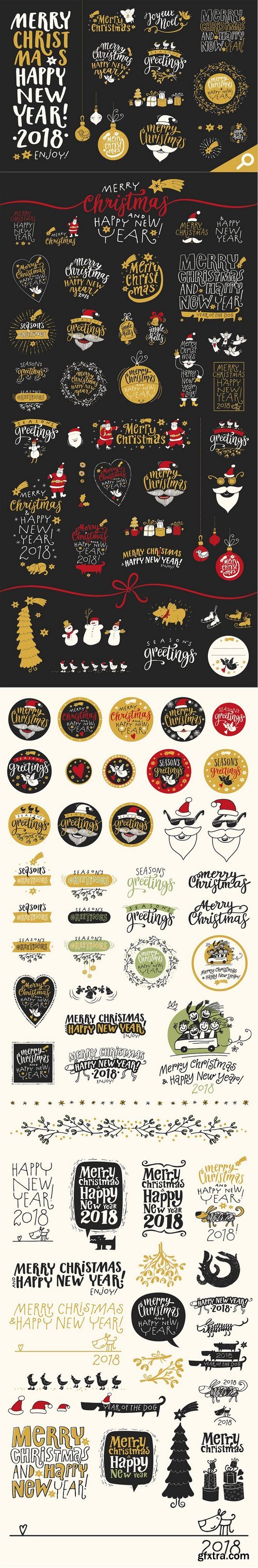 CM - Christmas Calligraphic Badge Pack 2076792