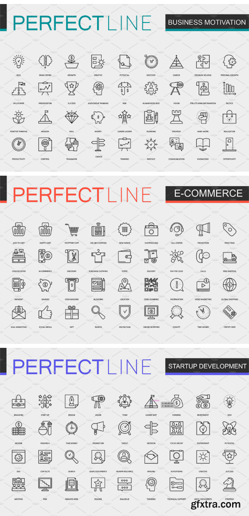 CM - 180 Perfect Line Concept Icons 2101112